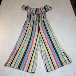 Buttercup Colorful Striped Kids Jumpsuit